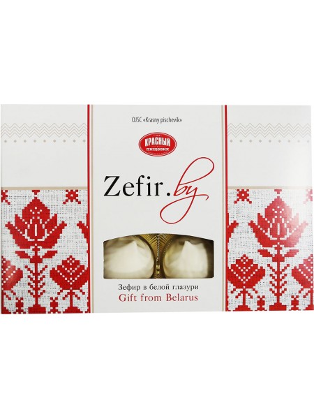 Зефир фас. в белом шоколаде 230г*12шт подар.кор. Красный Пищевик Зефир фас. в белом шоколаде 230г*12шт подар.кор. Красный Пищевик